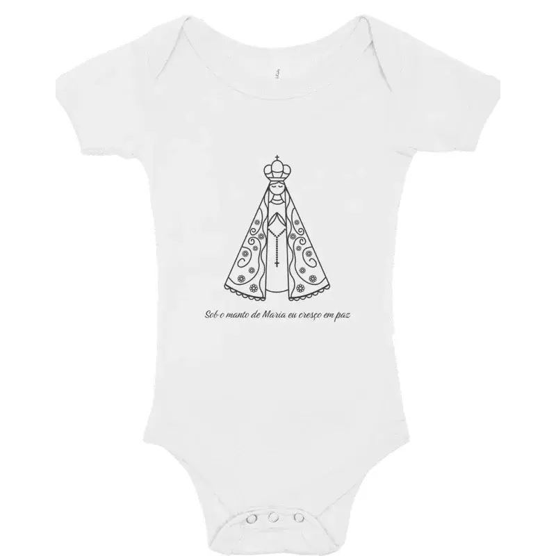 Body de bebê personalizado - Manto de Maria