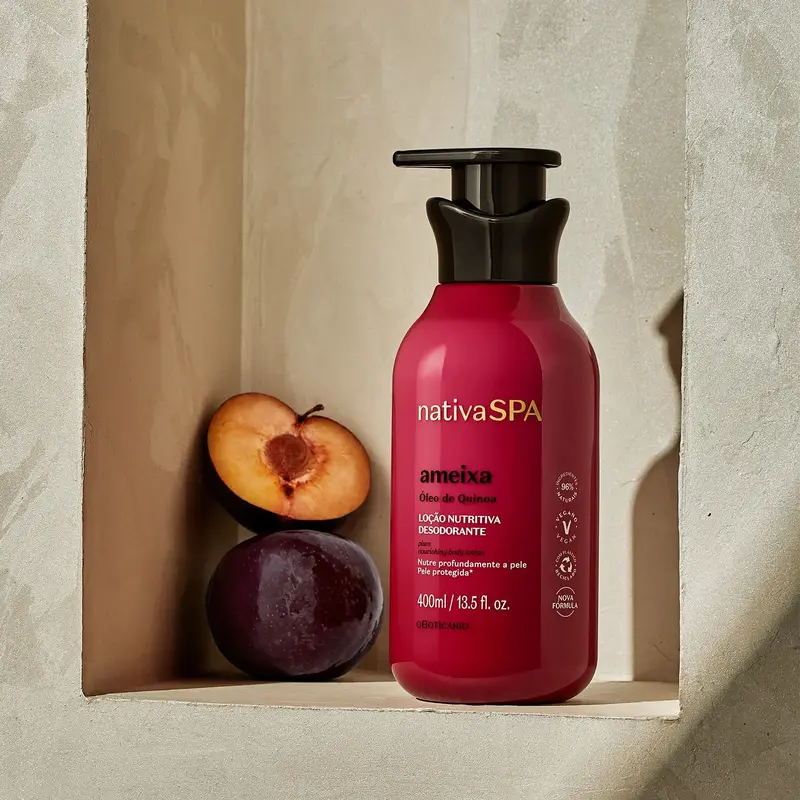 Loção Hidratante Desodorante Corporal Nativa Spa Ameixa 400Ml